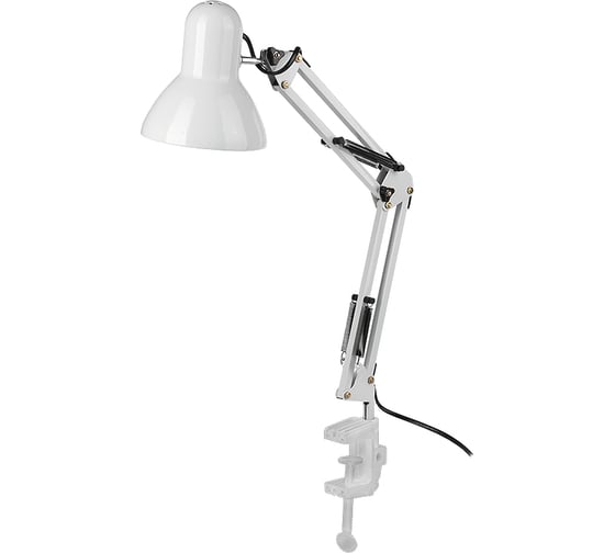Настольный светильник General Lighting Systems Е27, основание + струбцина, 600х148мм, белый GTL-035 800135
