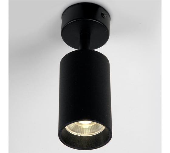 Светильник спот светодиодный потолочный General Lighting Systems 10W  4000К, Нейтральный белый, 55х100мм, черный GLC-10-IP40-M-B-4 581901