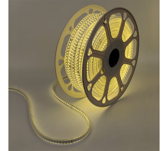 Лента светодиодная General Lighting Systems GLS-2835-120-9-220-IP67-NW-4, 50 метров, без токоведущих жил, 9Вт/м, 220В, SMD2835, 6мм, 120 диодов/м, 12 Лм/чип, IP67, 4500К - нейтральный белый 504820