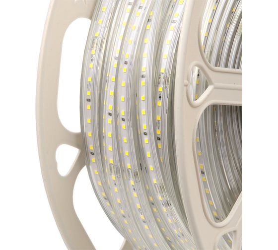 Лента светодиодная General Lighting Systems GLS-2835-120-9-220-IP67-NW-4, 50 метров, без токоведущих жил, 9Вт/м, 220В, SMD2835, 6мм, 120 диодов/м, 12 Лм/чип, IP67, 4500К - нейтральный белый 504820