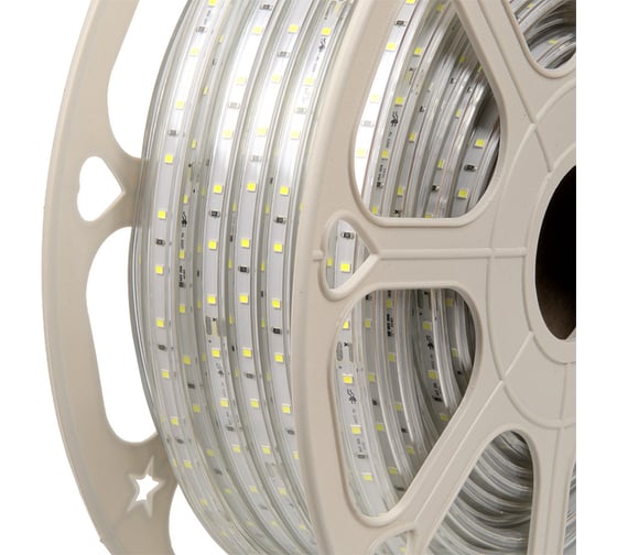 Светодиодная лента General Lighting Systems 50 м, 4,4Вт/м, 220В, SMD2835, 6мм, IP67, 3000К, теплый белый GLS-2835-60-4.4-220-IP67-NW-6 504219