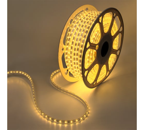 Светодиодная лента General Lighting Systems 50 м, 4,4Вт/м, 220В, SMD2835, 6мм, IP67, 3000К, теплый белый GLS-2835-60-4.4-220-IP67-NW-3 504019