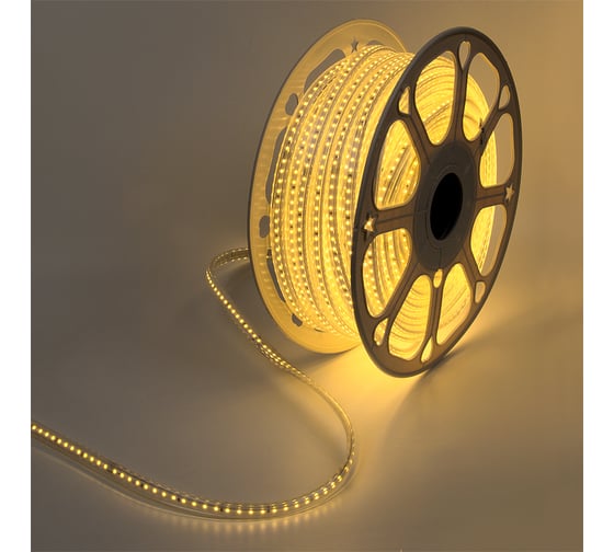 Светодиодная лента General Lighting Systems 50 м, 9Вт/м, 220В, SMD2835, 6мм, IP67, 3000К, теплый белый GLS-2835-120-9-220-IP67-NW-3 504020 1