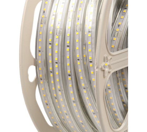 Светодиодная лента General Lighting Systems 50 м, 9Вт/м, 220В, SMD2835, 6мм, IP67, 3000К, теплый белый GLS-2835-120-9-220-IP67-NW-3 504020