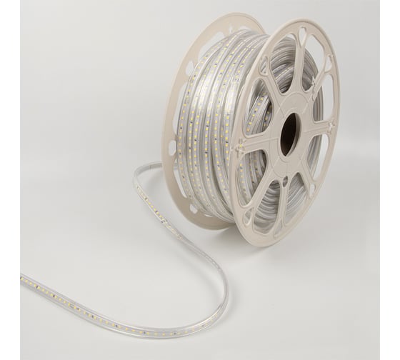 Светодиодная лента General Lighting Systems 50 м, 9Вт/м, 220В, SMD2835, 6мм, IP67, 3000К, теплый белый GLS-2835-120-9-220-IP67-NW-3 504020