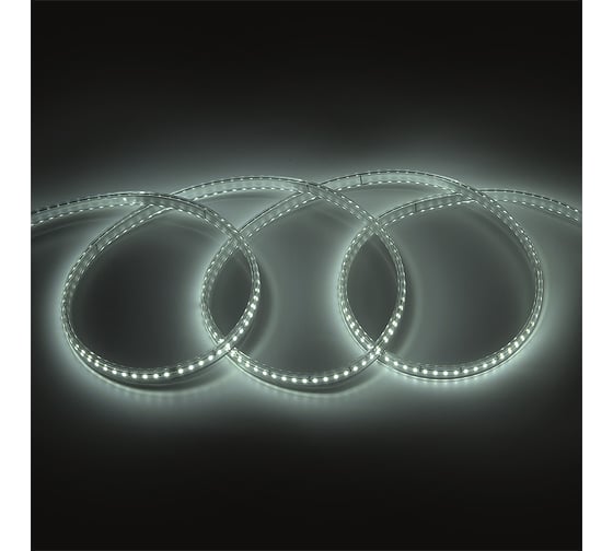 Светодиодная лента General Lighting Systems 50 м, 9Вт/м, 220В, SMD2835, 5мм, IP67, 6500К, холодный белый GLS-2835-120-9-220-IP67-NW-6 504220