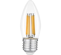 Светодиодная лампа General Lighting Systems Филамент прозрачный E27 20Вт 1350Лм 4500К Нейтральный белый свет Свеча GLDEN-CS-20-230-E27-4500 661510