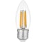 Светодиодная лампа General Lighting Systems Филамент прозрачный E27 20Вт 1350Лм 4500К Нейтральный белый свет Свеча GLDEN-CS-20-230-E27-4500 661510 1