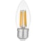 Светодиодная лампа General Lighting Systems Филамент прозрачный E27 20Вт 230В 1370Лм 6500К Холодный белый свет Свеча GLDEN-CS-20-230-E27-6500 661511 1