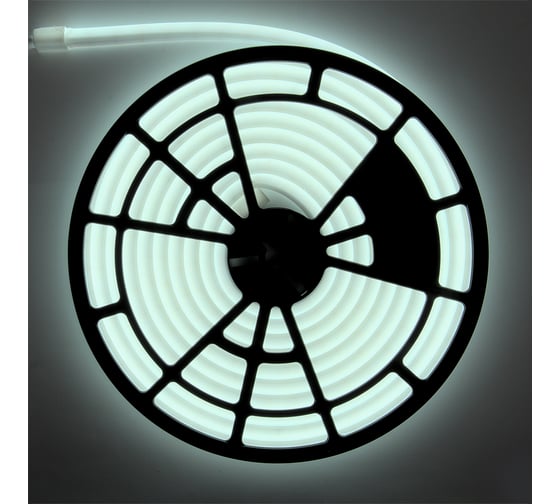 Светодиодная лента General Lighting Systems гибкий термо-неон 5 м, 14,4Вт/м, 12В,IP68,6500К,холодный белый GLS-2835-180-14.4-12-IP68-NTS-6 502162