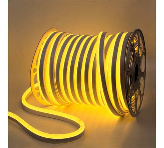 Светодиодная лента General Lighting Systems гибкий неон высокомощный 50м, 12Вт/м, 220В, 3000К,теплый белый GLS-2835-144-12-220-IP67-BPNL-3 504017
