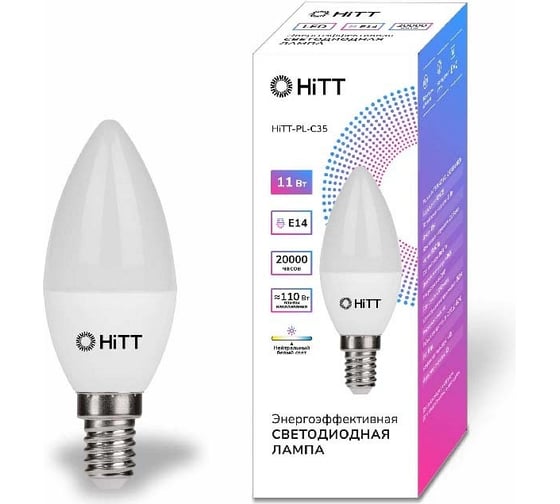 Светодиодная лампа HITT PL-C35-11-230-E14-4000 1010029
