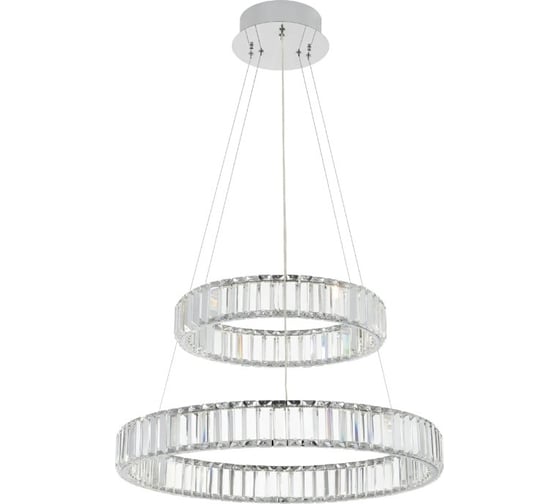Люстра хрустальная Citilux Чезаре LED с пультом Хром CL338261