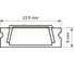 Алюминиевый профиль для светодиодной ленты General Lighting Systems 2 метра, 24х6мм, серебряный GAL-GLS-2000-6-24 522510 3