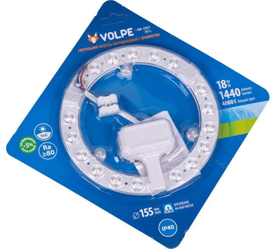 Светодиодный модуль Volpe ULE-Q930-18W/4000K IP40 CLEAR UL-00010960
