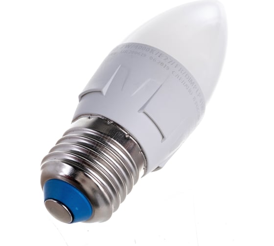 Светодиодная лампа Uniel LED-C37, 7W/4000K/E27/FR/DIM, PLP01WH, диммируемая UL-00004295