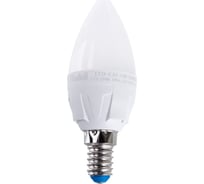 Лампа Uniel LED-C37, 7W/3000K/E14/FR/DIM, PLP01WH, светодиодная, диммируемая UL-00004296