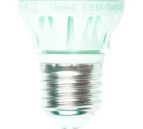 Cветодиодная лампа, форма шар, матовая колба Uniel LED-G45-6W/NW/E27/FR ALM01WH 8139
