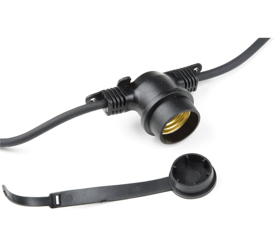 Гирлянда Белт-лайт Uniel, UDL-K121, 10/E27/5M, 5C, IP65, BLACK, BELT-LIGHT, шаг 50см UL-00007150