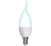 Лампа Uniel LED-CW37 7W/4000K/E14/FR/DIM, PLP01WH, светодиодная, диммируемая UL-00004298
