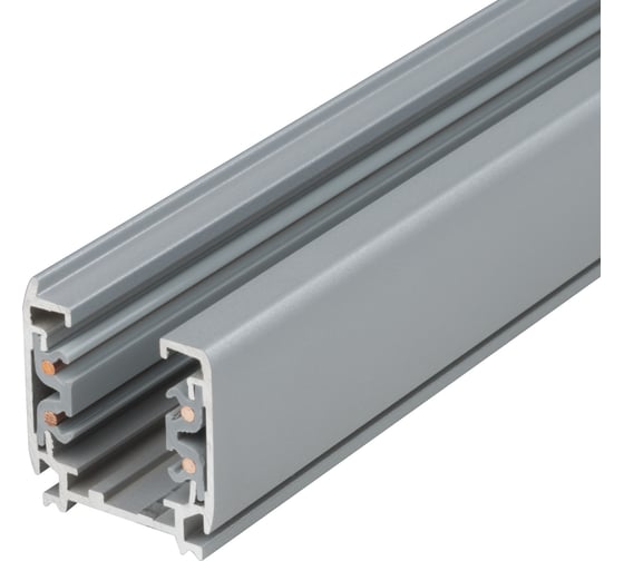 Шинопровод Uniel UBX-AS4 SILVER, 200 POLYBAG, осветительный, трехфазный 9725 1