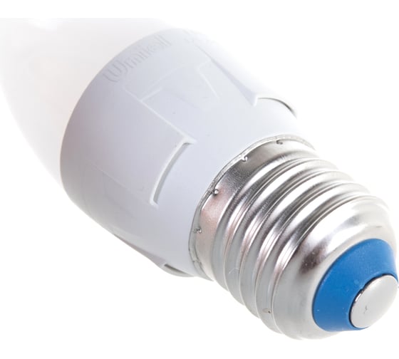Лампа Uniel LED-C37, 7W/3000K/E27/FR/DIM, PLP01WH, светодиодная, диммируемая, форма свеча UL-00004297