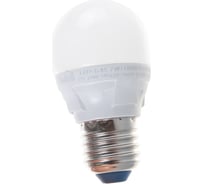 Лампа Uniel LED-G45, 7W/3000K/E27/FR/DIM, PLP01WH, светодиодная, диммируемая UL-00004303