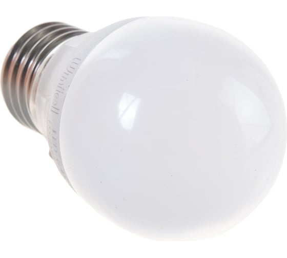 Лампа Uniel LED-G45, 7W/3000K/E27/FR/DIM, PLP01WH, светодиодная, диммируемая UL-00004303