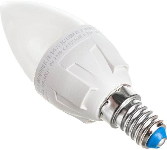 Лампа Uniel LED-C37, 7W/4000K/E14/FR/DIM, PLP01WH, светодиодная, диммируемая UL-00004294