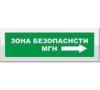 Световое табло ЭЛТЕХ-СЕРВИС М-2-12 Зона безопасности МГН со стрелкой, двухстороннее табло ЭТ000000707