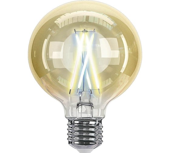 Умная лампочка HIPER LED Wi-Fi IoT G80 2.4 ГГц, E27, 2700K-6500K, A+, 600 лм, G80 HI-G80FIV 1