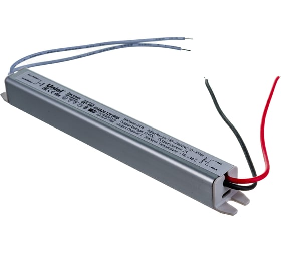 Ультратонкий блок питания Uniel UET-VAT-024A20, 12V, IP20, 24Вт UL-00004843