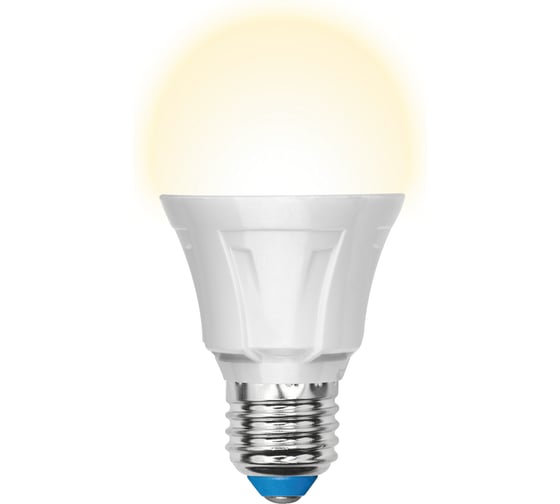 Светодиодная лампа Uniel, диммируемая, матовая, серия Palazzo, LED-A60-11W/WW/E27/FR/DIM, PLP01WH UL-00000687 1