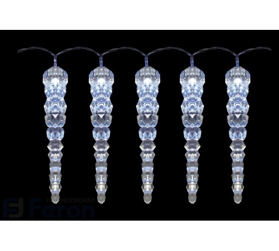 Гирлянда 5LED FERON, батарейки 2xАА, IP20, CL552 26905 1