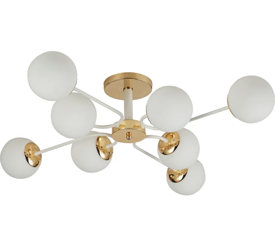 Люстра Schaffner 8xE27/40W (91 91 22) Abilita 3465-8 GD+WH 1