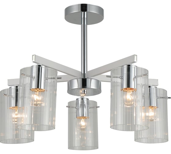 Люстра Schaffner 5xE27/40W (52 52 38) Metri 3480-5 CR+WH 1