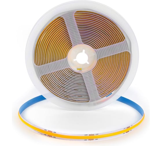 Светодиодная LED лента FERON LS530, 512SMD(2110)/м 12Вт/м 24V 5000x10x1.8мм 4000К 48969