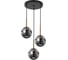 Люстра Schaffner 3xE14/40W (36х36х95) Espeso 3510-3P BK-CU 2