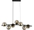 Люстра Schaffner 7xE14/40W (93х28х90) Asidero 3495-7 BK 1