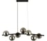 Люстра Schaffner 7xE14/40W (93х28х90) Asidero 3495-7 BK 2
