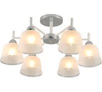 Люстра потолочная Schaffner Steffani 3515-6, цвет хром. Освещение до 25 кв.м, мощность 240 Вт Steffani 3515-6 CR+WH