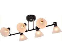 Люстра потолочная Schaffner Lavado 3525-6, цвет черный. Освещение до 20 кв.м, мощность 240 Вт Lavado 3525-6 BK+CR