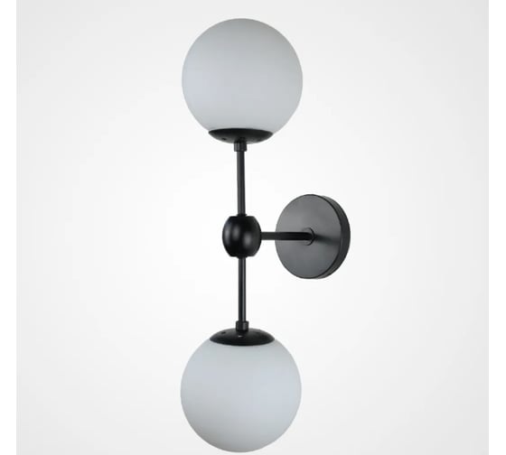 Бра IMPERIUMLOFT Modo 2 Globes Black and white glass 84941-22