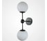Бра IMPERIUMLOFT Modo 2 Globes Black and white glass 84941-22 1