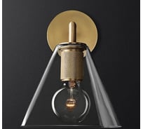 Бра IMPERIUMLOFT RH Utilitaire Funnel Shade Single Sconce Brass 123270-22