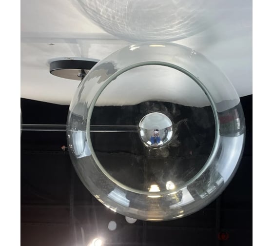 Бра IMPERIUMLOFT RH Utilitaire Globe Shade Double Sconce Black 123272-22