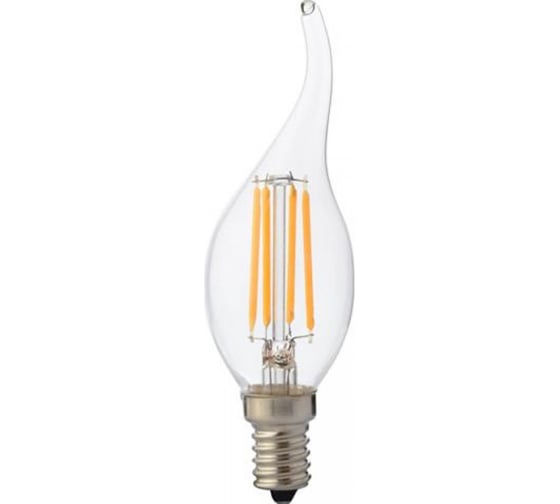 Светодиодная филаментная лампа HOROZ ELECTRIC FILAMENT FLAME-6 6W 4200K E14 220-240V 001-014-0006 HRZ01000346 1