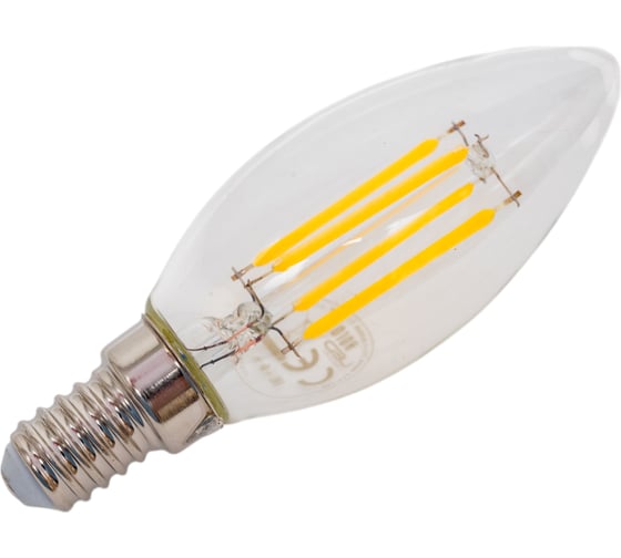 Светодиодная филаментная лампа HOROZ ELECTRIC FILAMENT CANDLE-4 4W 4200K E14 220-240V 001-013-0004 HRZ00002158