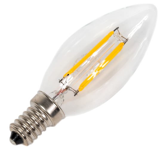 Светодиодная филаментная лампа HOROZ ELECTRIC FILAMENT CANDLE-4 4W 2700K E14 220-240V 001-013-0004 HRZ00002157
