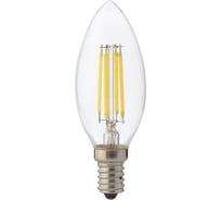 Светодиодная филаментная лампа HOROZ ELECTRIC FILAMENT CANDLE-6 6W 2700K E14 220-240V 001-013-0006 HRZ01000340